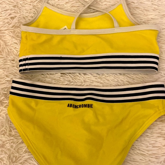 barley worn Abercrombie kids swim bikini. Super cute - Picture 2 of 3